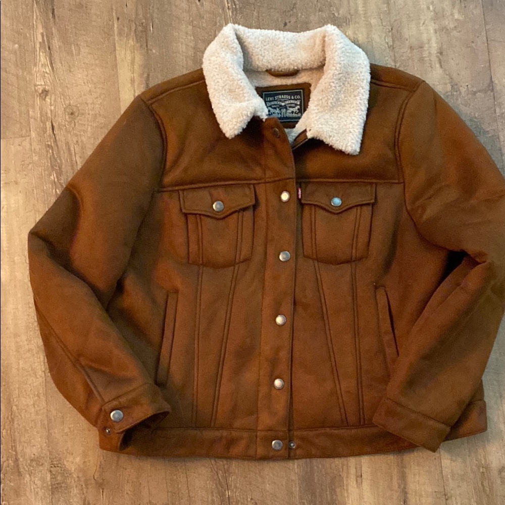 Levi's Tan Sherpa Collar Jacket